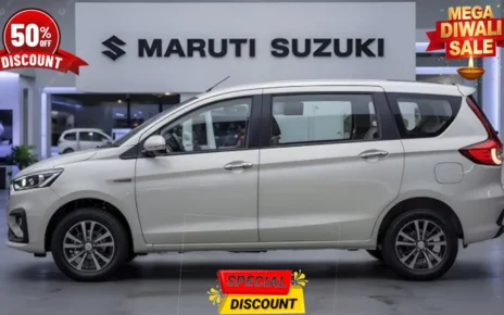 Diwali Dhamaka! Maruti Suzuki Ertiga 2025 – Premium Comfort, Stylish Design & Massive 40% Discount at ₹1.13 Lakh!