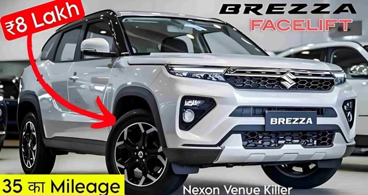 Maruti Brezza ZXI CNG 2025 Launched – 28 KMPL Mileage, 650 KM Range, EMI ₹11,499 & Down Payment ₹1.5 Lakh