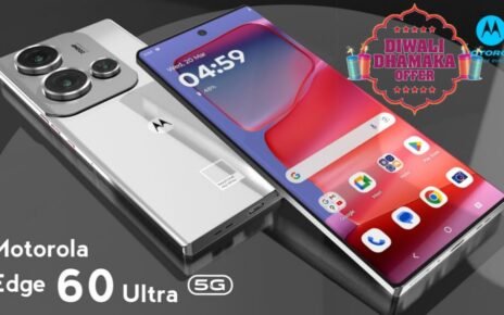 Motorola Moto 60 Ultra 5G – 200MP Zoom Camera, 150W Fast Charging, 8000mAh Battery & 144Hz OLED Display