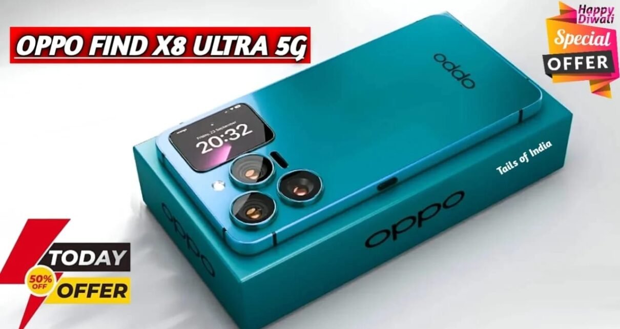 Oppo Find X8 Ultra 5G Launched – 200MP Camera, 16GB RAM & 8000mAh Battery at Just ₹14,450